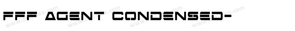 FFF Agent Condensed字体转换